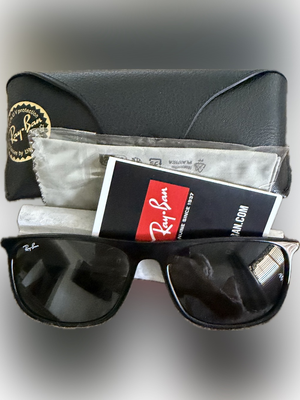 Ray-Ban Black Sunglasses with Black Lenses